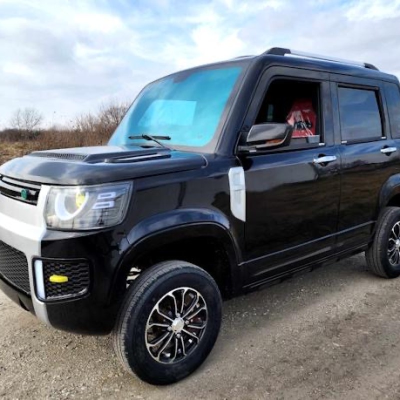 Electric 4 Door Coco Techno 60v Electric LSV With Rear Trunk - White/black