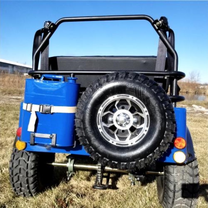 Mini Gas Golf Cart 125cc jeep Mini Truck ELITE Edition - Lifted With Custom Rims And Fender Flares